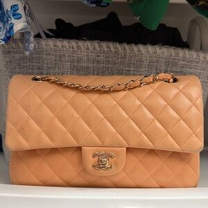 Chanel Camel Quilted Shoulder Bag